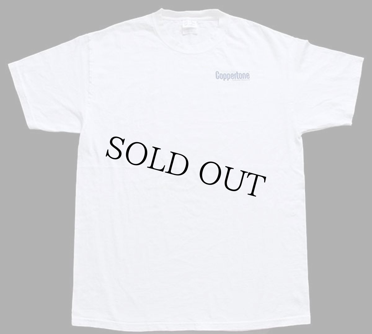 画像2: 00s Coppertoneコパトーン ロゴ 両面プリント コットンTシャツ 白 L (2)