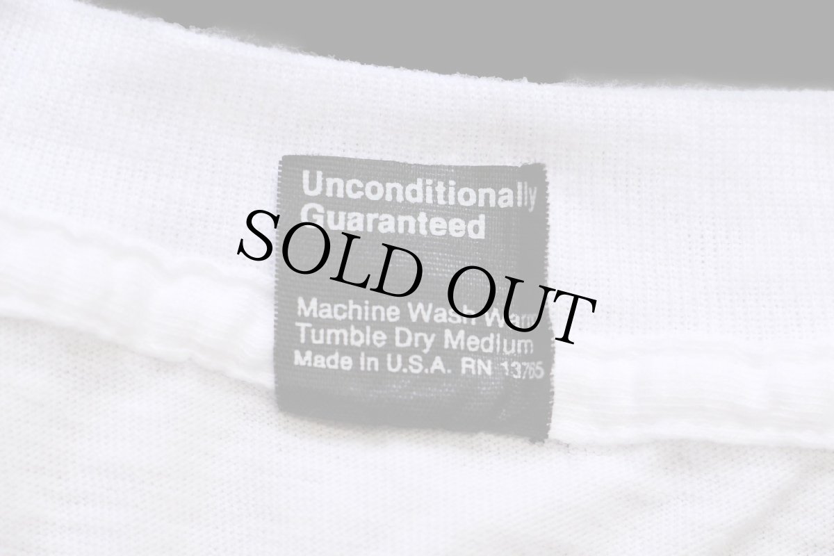 画像5: 80s USA製 BVD 無地 コットンTシャツ 白 M★B (5)