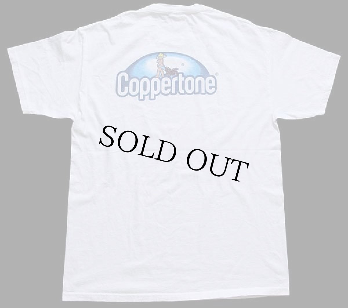 画像3: 00s Coppertoneコパトーン ロゴ 両面プリント コットンTシャツ 白 L (3)
