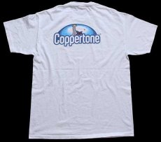 画像3: 00s Coppertoneコパトーン ロゴ 両面プリント コットンTシャツ 白 L (3)