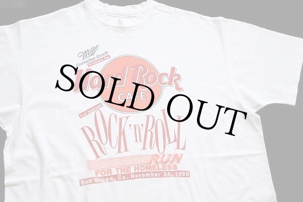 90s USA製 Hard Rock Cafe ハードロック カフェ Miller ROCK'n