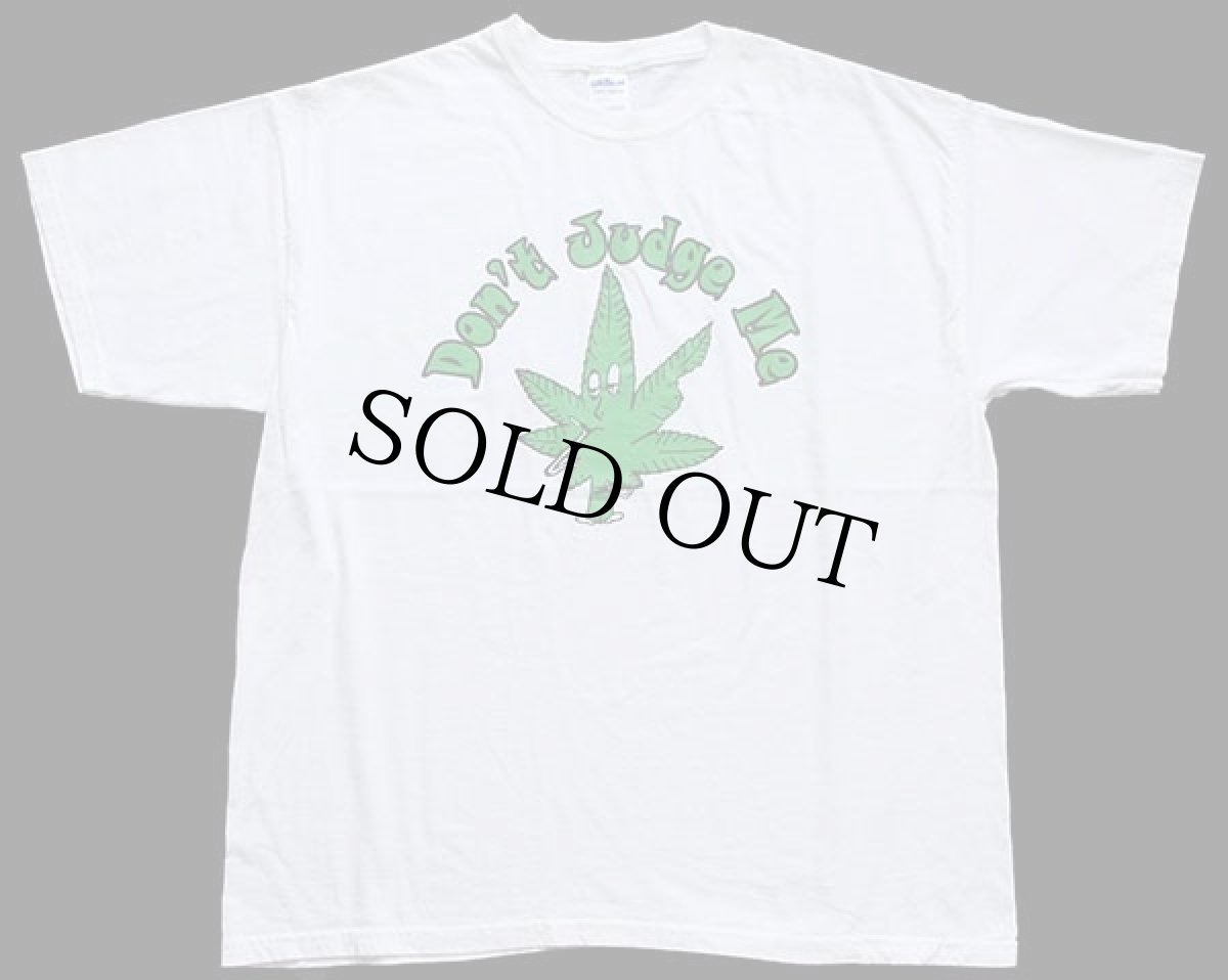画像2: Don't Judge Me ガンジャ コットンTシャツ 白 XL (2)