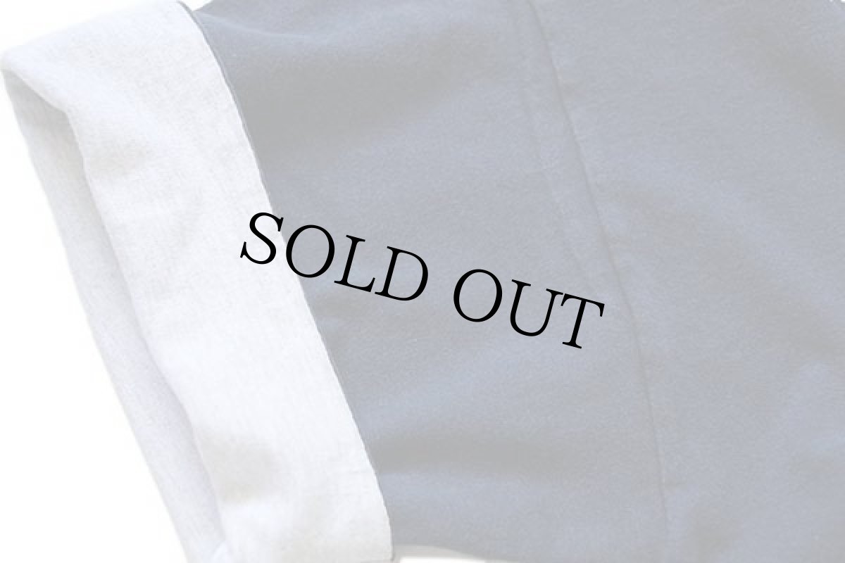 画像5: 90s USA製 DISCUS 無地 レイヤード コットンTシャツ 紺×杢グレー XL (5)