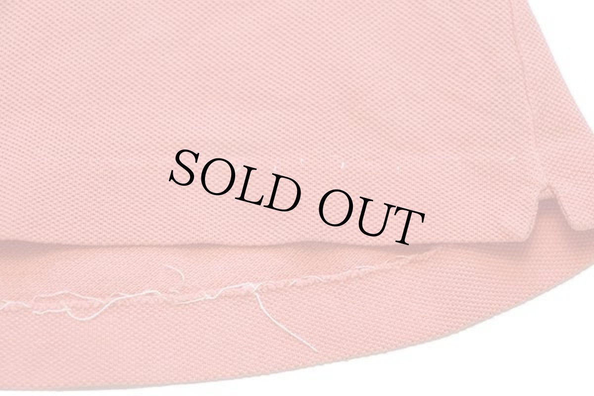 画像6: 70s フランス製 CHEMISE LACOSTEラコステ ワンポイント コットン 鹿の子 ポロシャツ 薄オレンジ 3 (6)