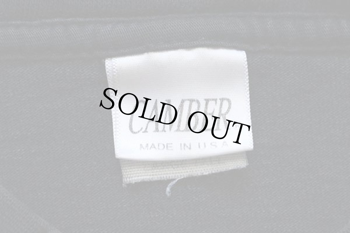 画像4: USA製 CAMBERキャンバー 無地 ヘビー コットンTシャツ 黒 L (4)