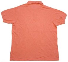 画像2: 70s フランス製 CHEMISE LACOSTEラコステ ワンポイント コットン 鹿の子 ポロシャツ 杢オレンジ 8 (2)