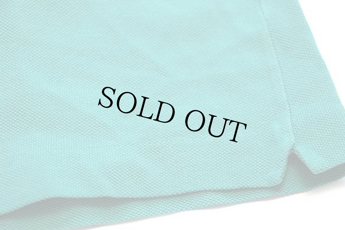 画像5: 70s フランス製 CHEMISE LACOSTEラコステ ワンポイント コットン 鹿の子 ポロシャツ エメラルドグリーン 5 (5)