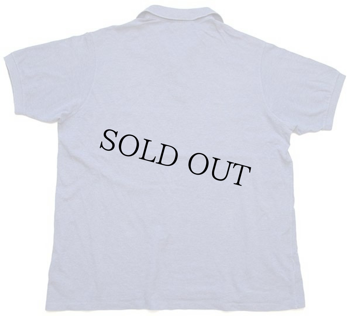 画像2: 70s フランス製 CHEMISE LACOSTEラコステ ワンポイント コットン 鹿の子 ポロシャツ ブルーグレー 8 (2)