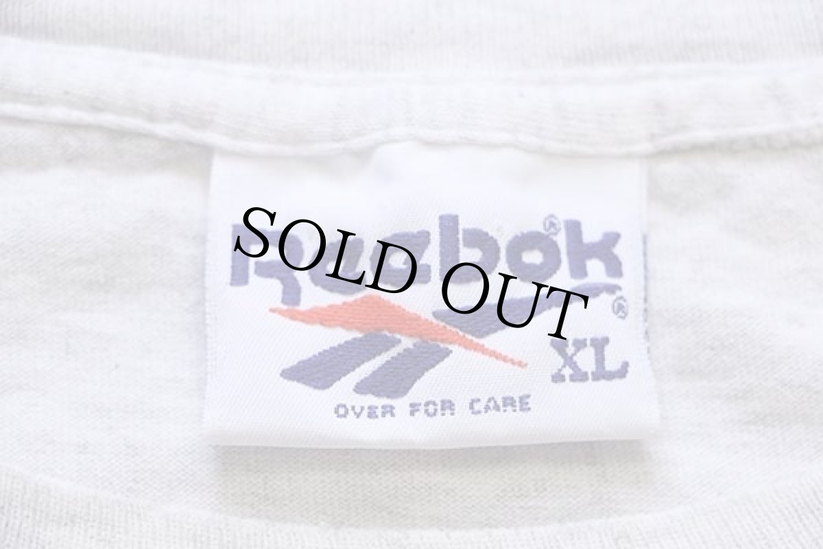 画像5: 90s USA製 Reebokリーボック ロゴ コットンTシャツ 杢グレー XL (5)