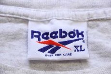 画像5: 90s USA製 Reebokリーボック ロゴ コットンTシャツ 杢グレー XL (5)