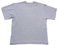 画像3: 90s USA製 The Cotton Exchange NEBRASKA パッチ付き ひび割れプリント Tシャツ 杢グレー XL (3)