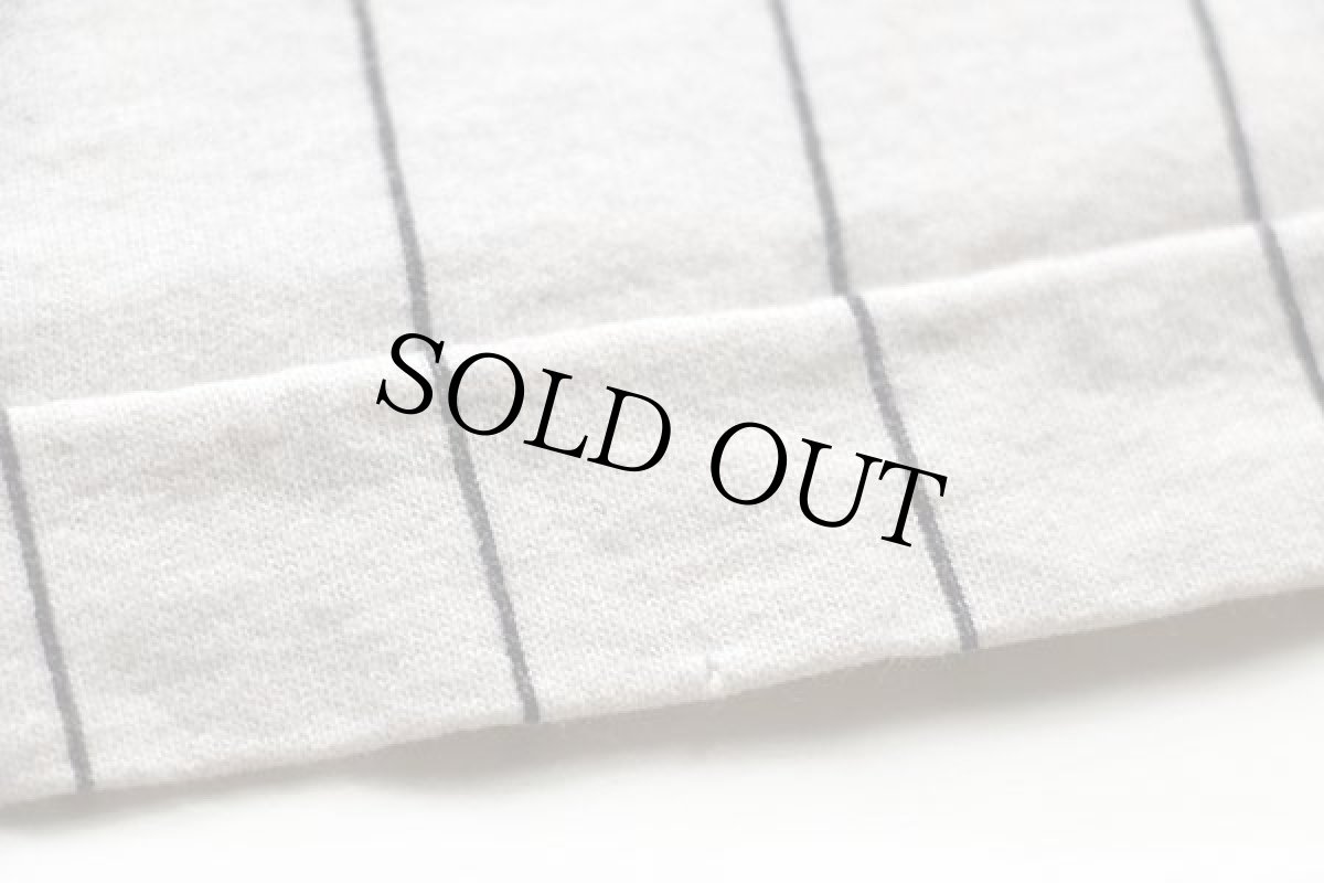 画像7: 90s USA製 ツートン ストライプ B.C. 13 ナンバリング コットン ベースボールTシャツ 生成り×黒 L (7)