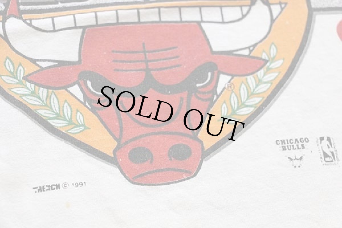 画像5: 90s USA製 NBA CHICAGO BULLS シカゴ ブルズ WORLD CHAMPS コットン タンクトップ 白 XL (5)