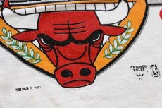 画像5: 90s USA製 NBA CHICAGO BULLS シカゴ ブルズ WORLD CHAMPS コットン タンクトップ 白 XL (5)