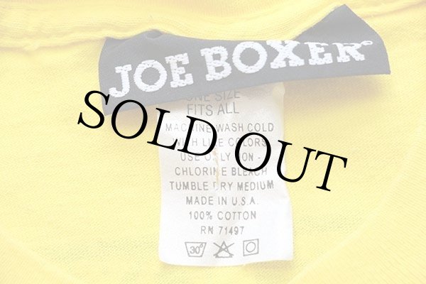 90s USA製 JOE BOXER スマイル コットンTシャツ 黄 - Sixpacjoe Web Shop