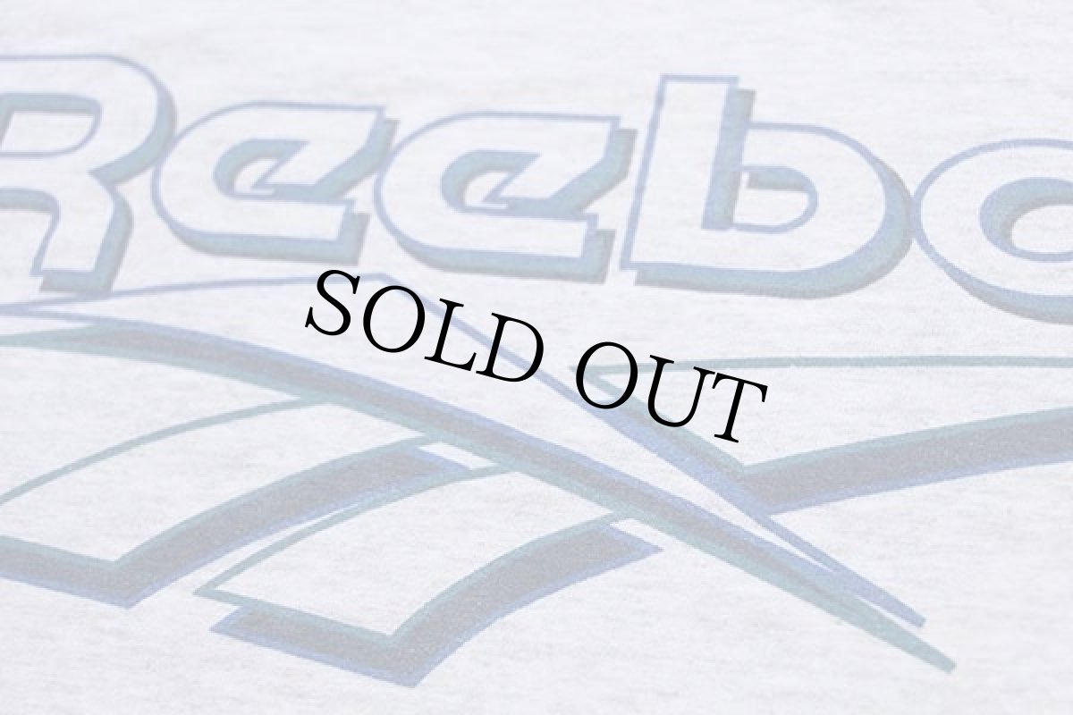 画像4: 90s USA製 Reebokリーボック ロゴ コットンTシャツ 杢グレー XL (4)