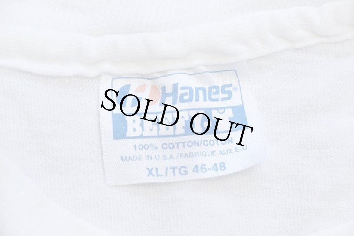 画像4: 90s USA製 Hanes GOODGUYS INDY HOTROD HAPPENING 両面プリント コットンTシャツ 白 XL (4)