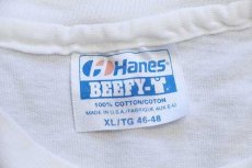 画像4: 90s USA製 Hanes GOODGUYS INDY HOTROD HAPPENING 両面プリント コットンTシャツ 白 XL (4)