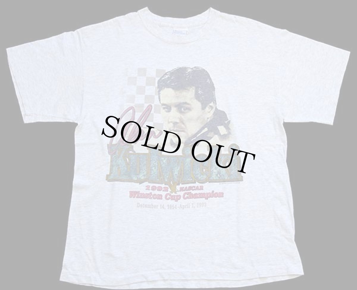 画像2: 90s USA製 1992 NASCAR Winston Cup Champion Alan Kulwicki コットンTシャツ 杢ライトグレー L (2)