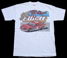 画像2: 80s USA製 NASCAR Bill Elliott AWESOME BILL FROM DAWSONVILLE Tシャツ 白 L (2)