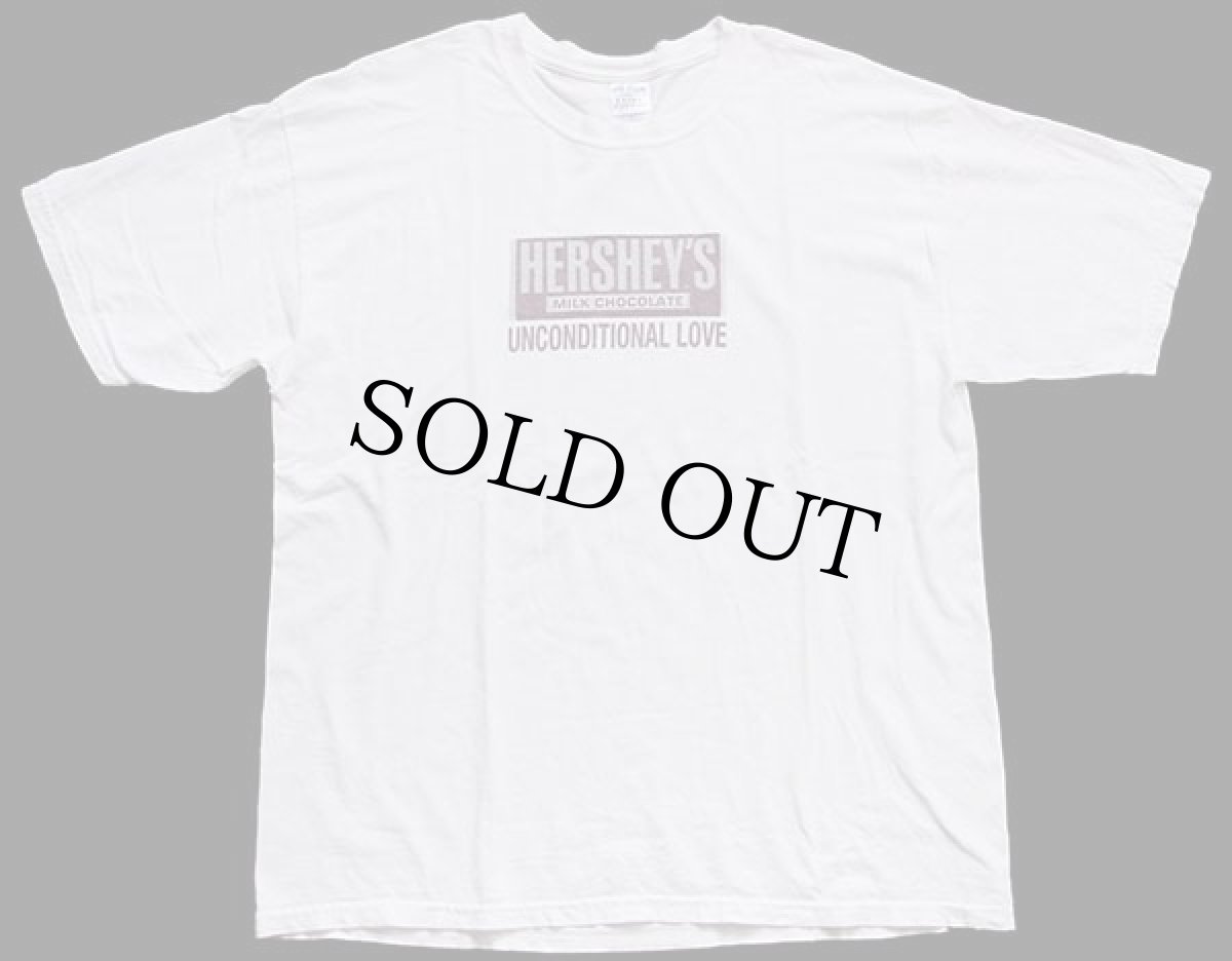 画像2: 00s HERSHEY'Sハーシーズ チョコレート ロゴ コットンTシャツ 白 XL (2)