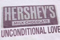 画像5: 00s HERSHEY'Sハーシーズ チョコレート ロゴ コットンTシャツ 白 XL (5)