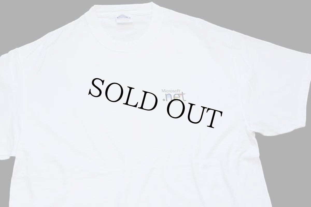 画像1: Hanes Microsoft .net マイクロソフト ロゴ コットンTシャツ 白 L (1)
