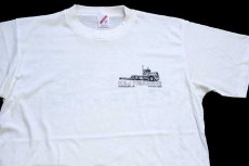 画像1: 80s USA製 K&J TRUCKING コンボイ トラック Tシャツ 白 L (1)