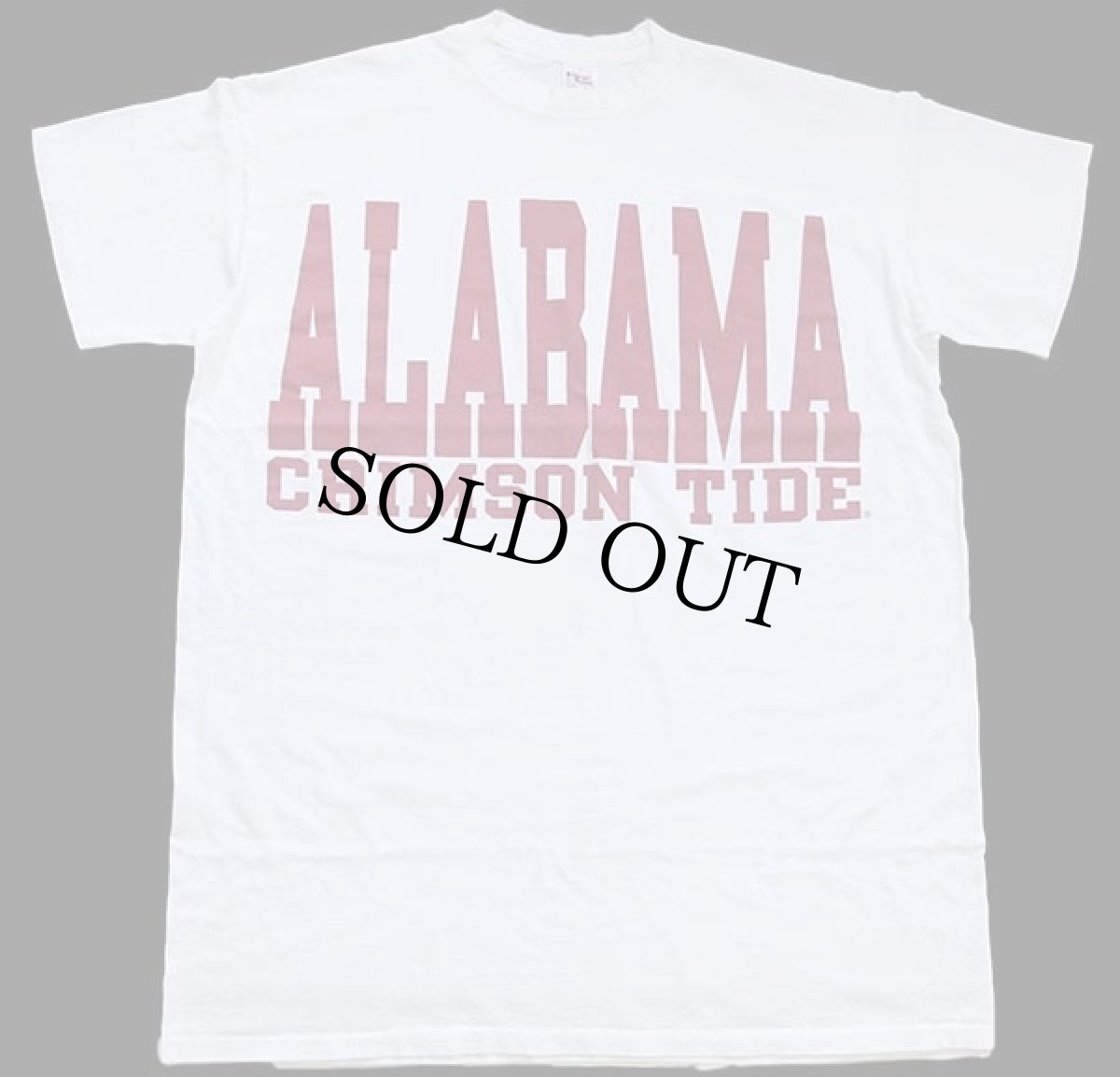 画像2: 90s USA製 ALABAMA CRIMSON TIDE ビッグロゴ コットンTシャツ 白 特大 (2)