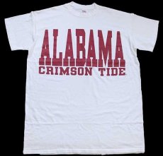 画像2: 90s USA製 ALABAMA CRIMSON TIDE ビッグロゴ コットンTシャツ 白 特大 (2)