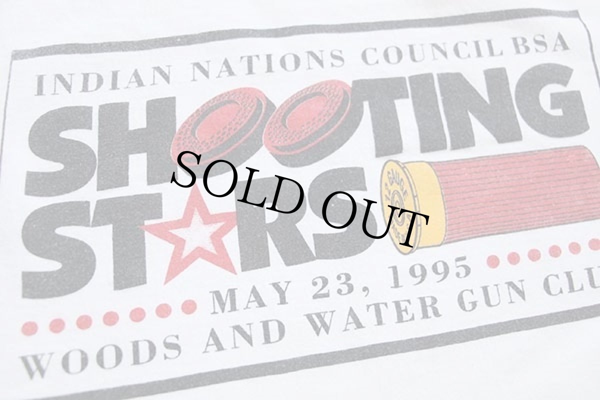 画像5: 90s Hanes SHOOTING STARS INDIAN NATIONS COUNCIL BSA ボーイスカウト コットンTシャツ 白 XL (5)