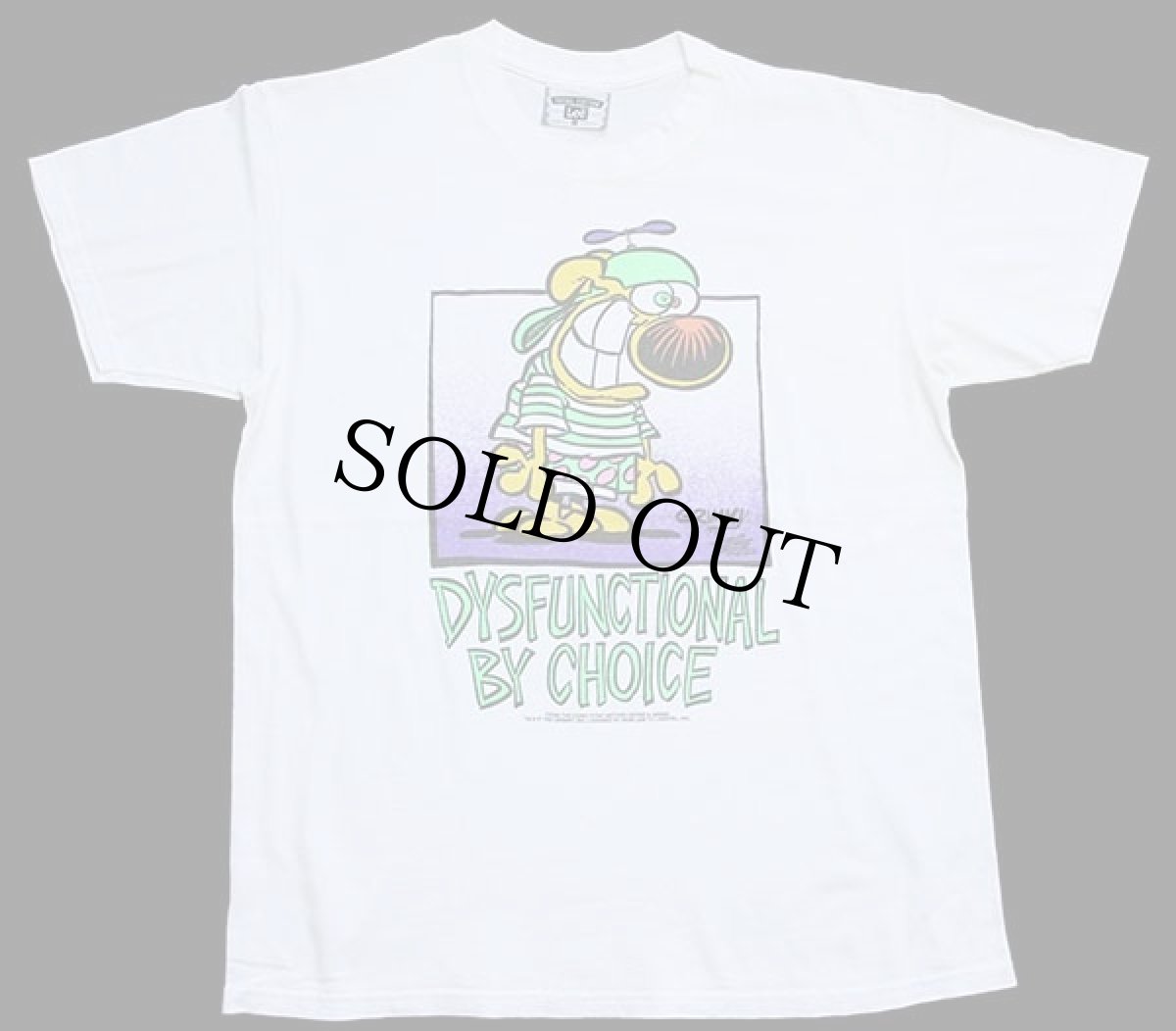 画像2: 90s USA製 Leeリー MOTHER GOOSE & GRIMM DYSFUNCTIONAL BY CHOICE コットンTシャツ 白 L (2)