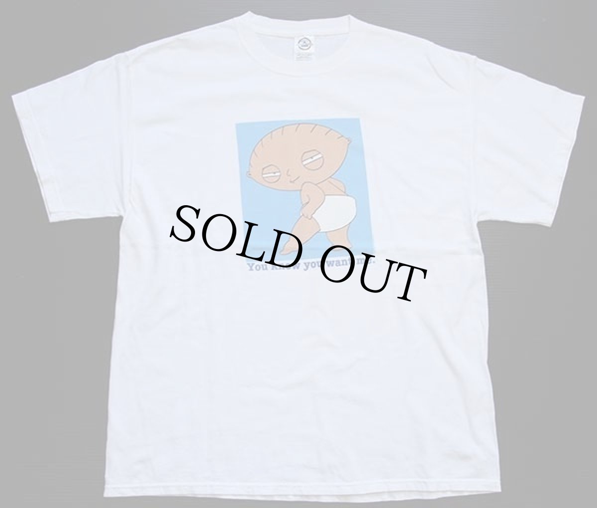 画像2: 00s FOX Family Guy You know you want me. ファミリーガイ グリフィン コットンTシャツ 白 L (2)