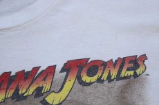 画像5: 90s USA製 INDIANA JONES ADVENTURE インディジョーンズ コットンTシャツ アイボリー S/M (5)