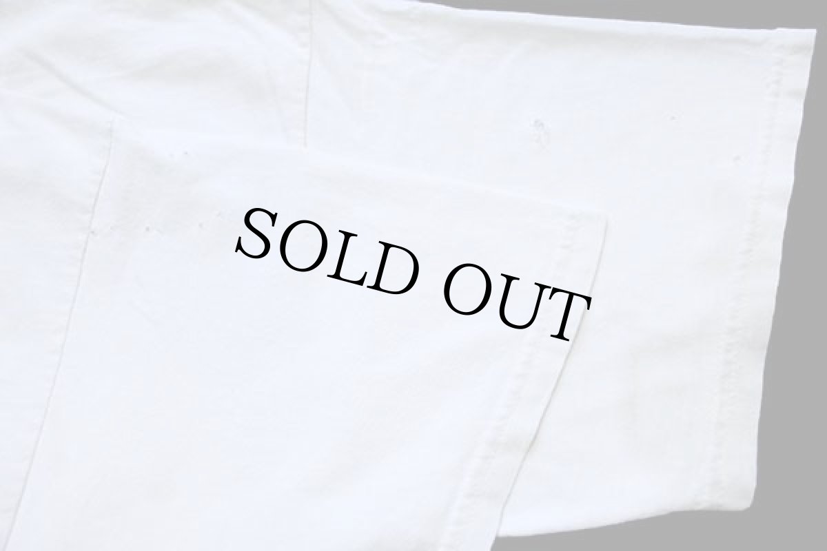 画像7: 00s STARBUCKS COFFEE スターバックス コーヒー ロゴ Kansas is Waking 両面プリント コットンTシャツ ボロ 白 XL (7)