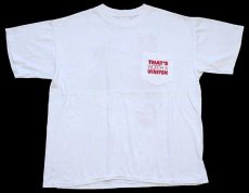 画像2: 90s USA製 THAT'S WORTH A WINSTON アート ポケットTシャツ 白 XL (2)