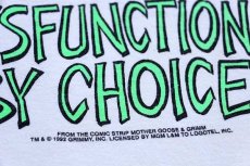 画像5: 90s USA製 Leeリー MOTHER GOOSE & GRIMM DYSFUNCTIONAL BY CHOICE コットンTシャツ 白 L (5)