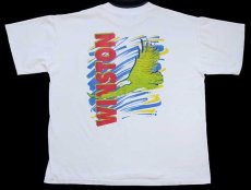 画像3: 90s USA製 THAT'S WORTH A WINSTON アート ポケットTシャツ 白 XL (3)