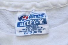 画像4: 90s USA製 Hanes ハチドリ アート コットンTシャツ 白 XL (4)