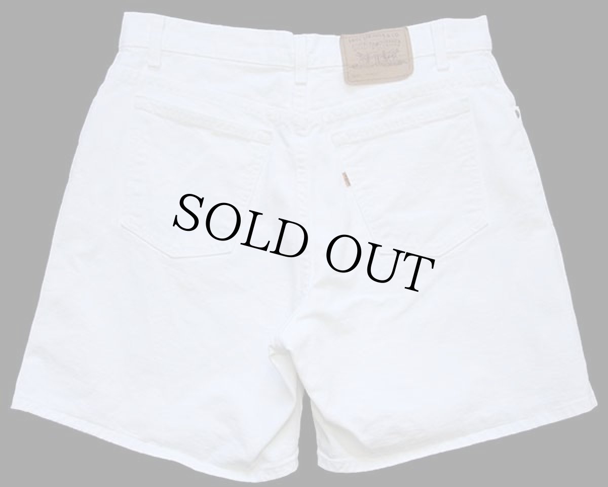 画像2: 90s USA製 Levi'sリーバイス 36951 ホワイトデニム ショートパンツ 16★ショーツ (2)