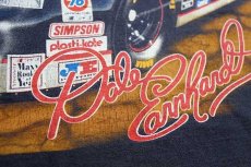 画像5: 90s NASCAR 700 CHARGING HORSES Dale Earnhardt 全面プリント コットンTシャツ カスタム 炭黒 (5)