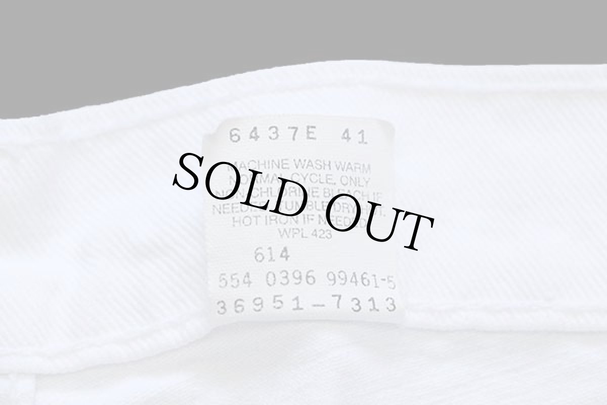 画像4: 90s USA製 Levi'sリーバイス 36951 ホワイトデニム ショートパンツ 16★ショーツ (4)