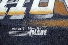 画像6: 90s NASCAR 700 CHARGING HORSES Dale Earnhardt 全面プリント コットンTシャツ カスタム 炭黒 (6)