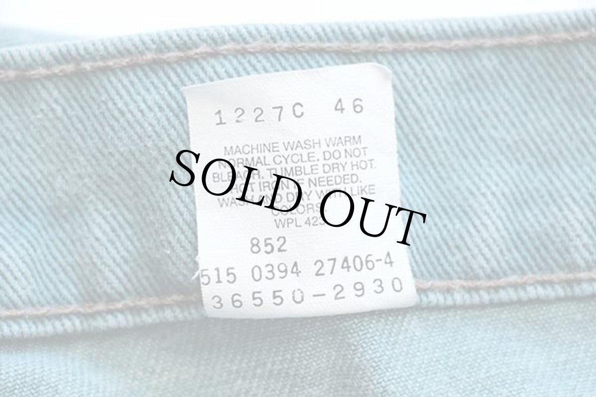 画像6: 90s USA製 Levi'sリーバイス 550 カラーデニム ショートパンツ 薄緑 w36★ショーツ (6)