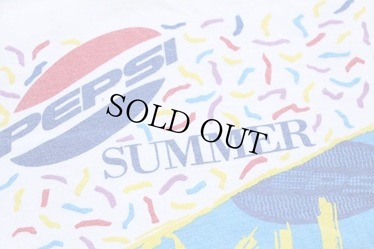 画像5: 90s PEPSI ペプシ コーラ SUMMER CHILL OUT コットン タンクトップ 白 XL (5)