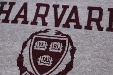 画像4: デッドストック★80s USA製 Championチャンピオン HARVARD 五段 染み込みプリント 88/12 Tシャツ 杢グレー XL (4)