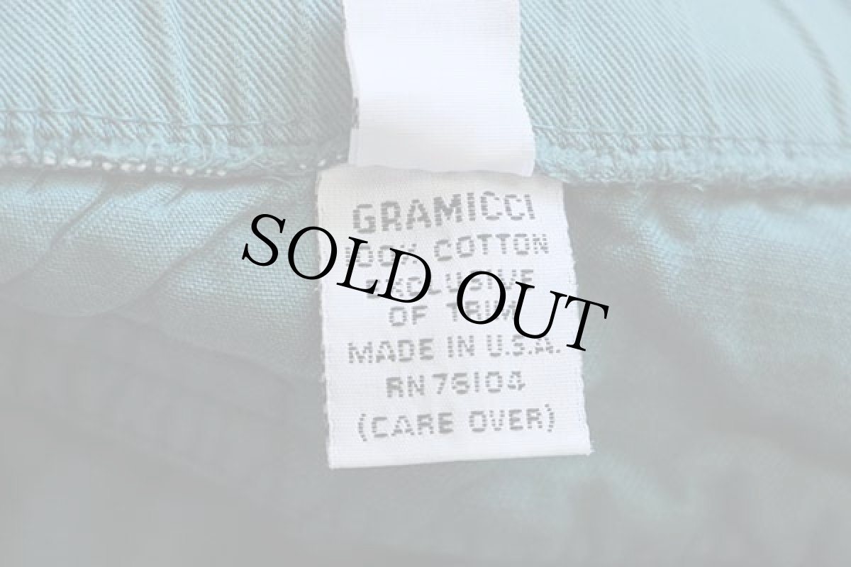 画像7: 90s USA製 GRAMICCIグラミチ コットン クライミングパンツ 緑 S (7)