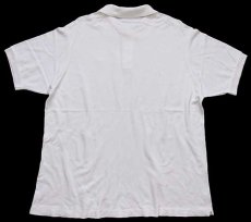 画像2: 70s フランス製 CHEMISE LACOSTEラコステ ワンポイント コットン 鹿の子 ポロシャツ 白 8 (2)