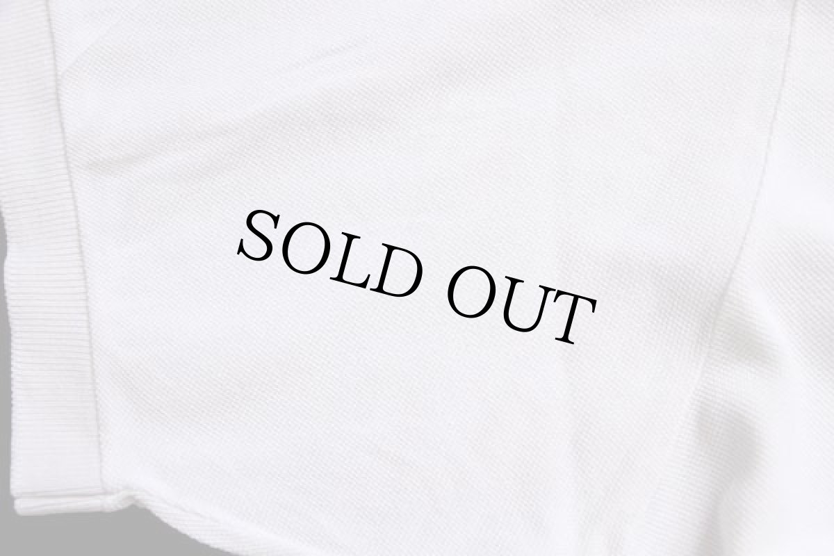 画像5: 70s フランス製 CHEMISE LACOSTEラコステ ワンポイント コットン 鹿の子 ポロシャツ 白 8 (5)