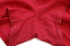 画像5: 90s USA製 NIKEナイキ ビッグロゴ コットン トレーニングショーツ 赤 XL★ショートパンツ (5)